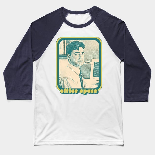 Peter Gibbons / Office Space Aesthetic 90s Fan Design Baseball T-Shirt by DankFutura